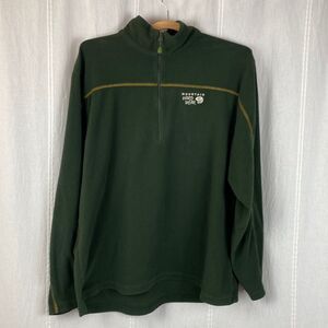 Mountain Hardwear green fleece 1/4 zip XL